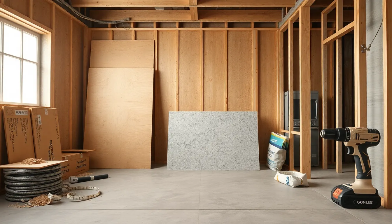 A modern bathroom showcasing three door options: a sleek pocket door, a rustic barn door, and a classic wider swing-out door.