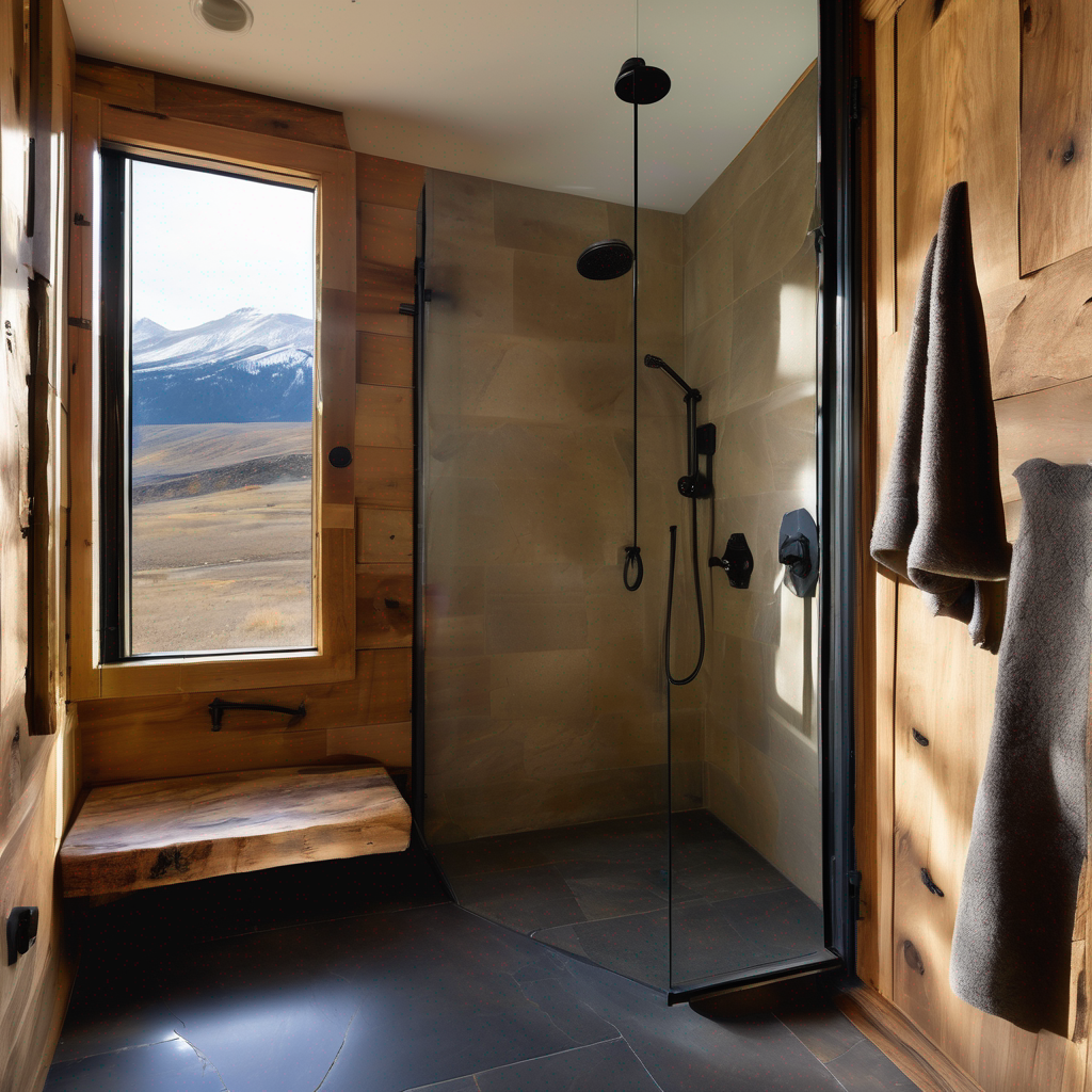 Close-up detail of a stylish, matte black grab bar installed next to a comfort-height toilet in a universally designed bathroom, demonstrating that safety features can be elegant and contribute positively to a home's aesthetic and value.