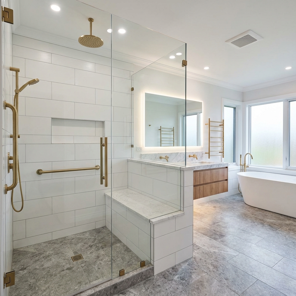Accessible Walk-In Shower Bathroom Remodel West Jordan