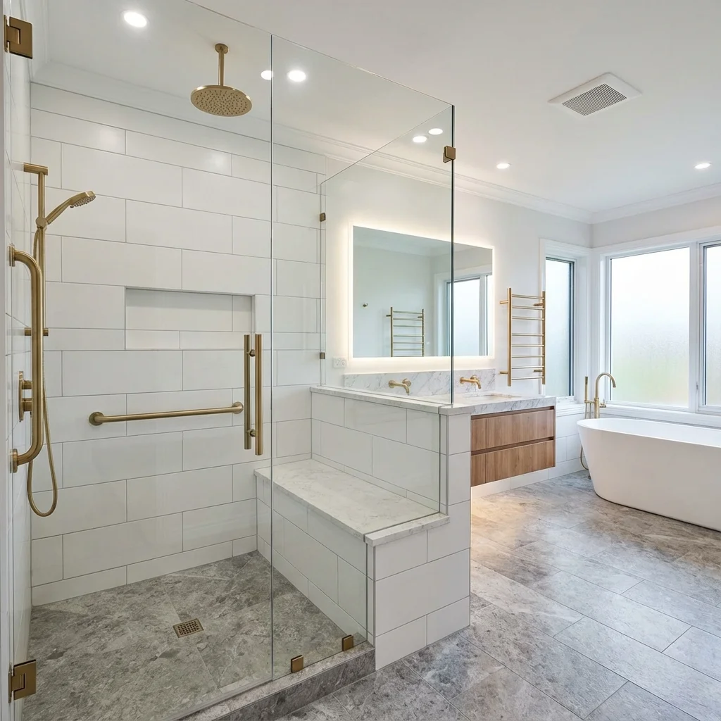 Accessible Walk-In Shower Bathroom Remodel West Jordan